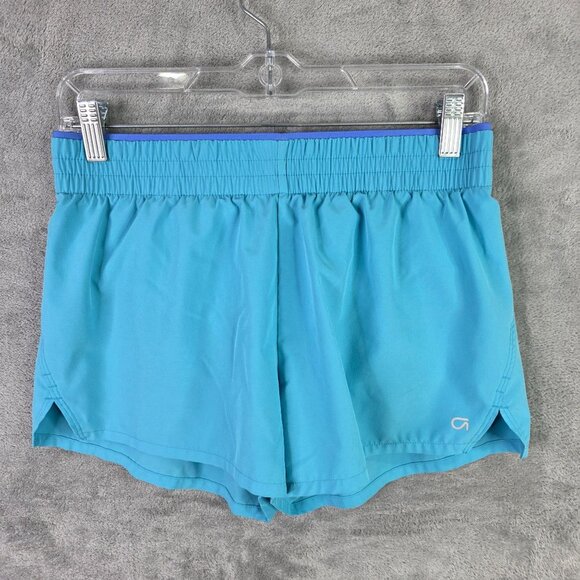 Womens Gap Fit Blue Athletic Running Shorts Lined 3" Inseam Elastic Waist Size S - Picture 2 of 11